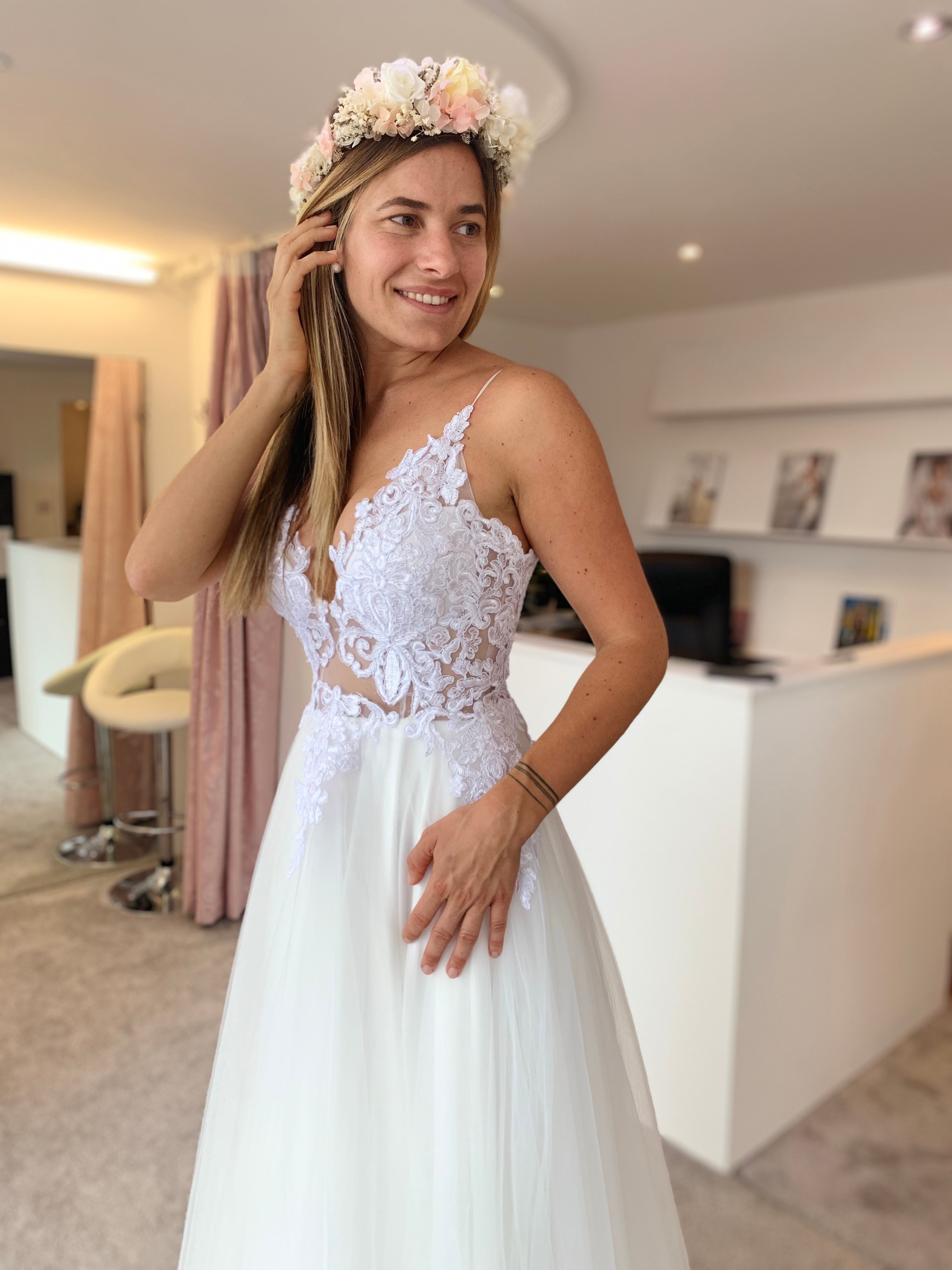 Dahlia top wedding dress